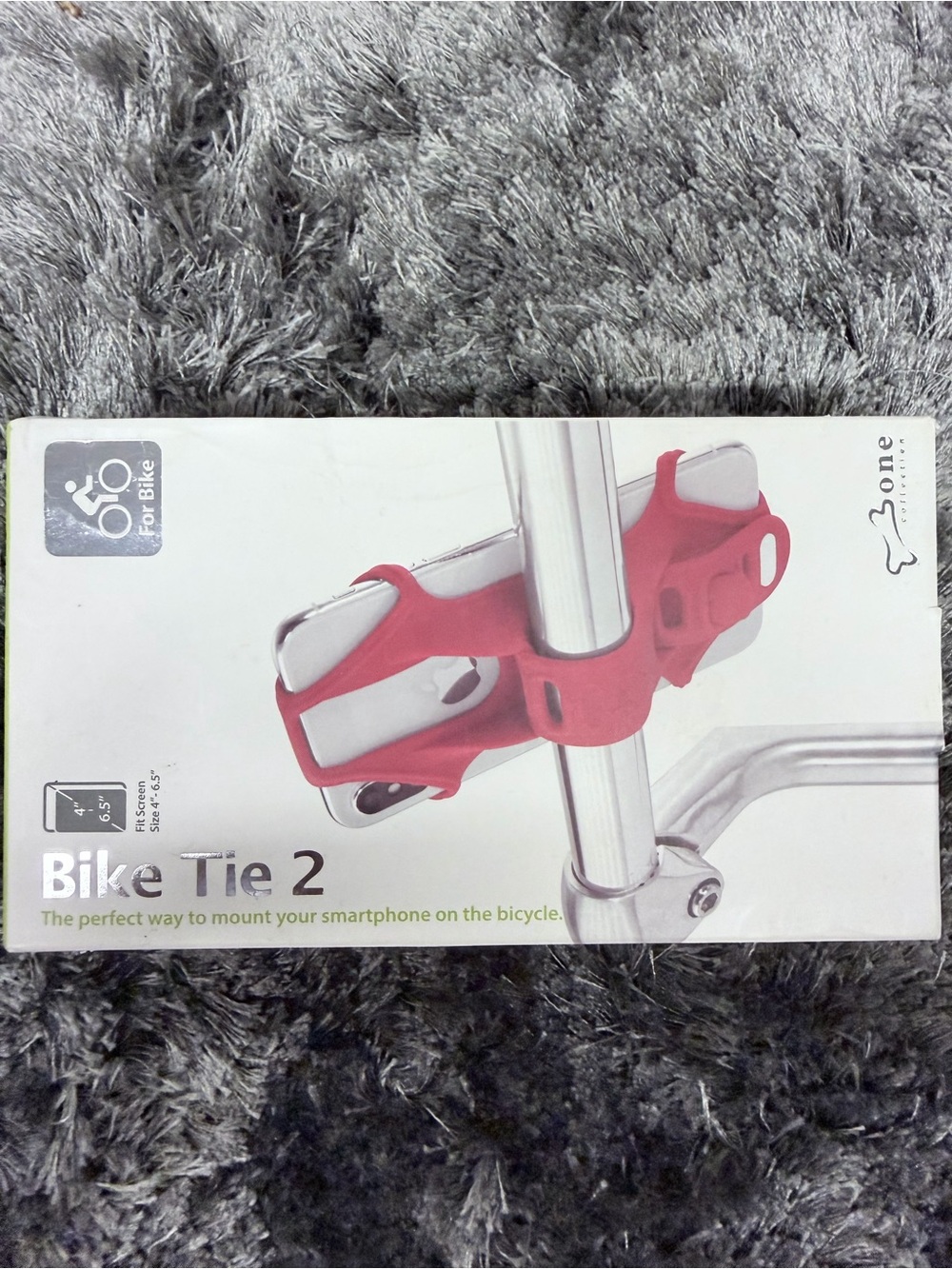 Bike Tie 2 Silicone Phone Mount - Bright Red Cradle